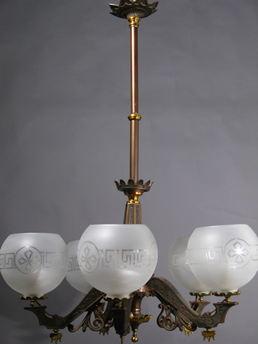 Large 5-Light East lake Chandelier